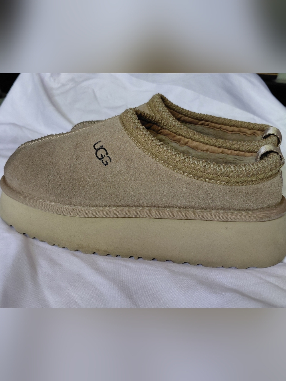 UGG Tazz II Platform Slip On Mustard Seed Women's 8